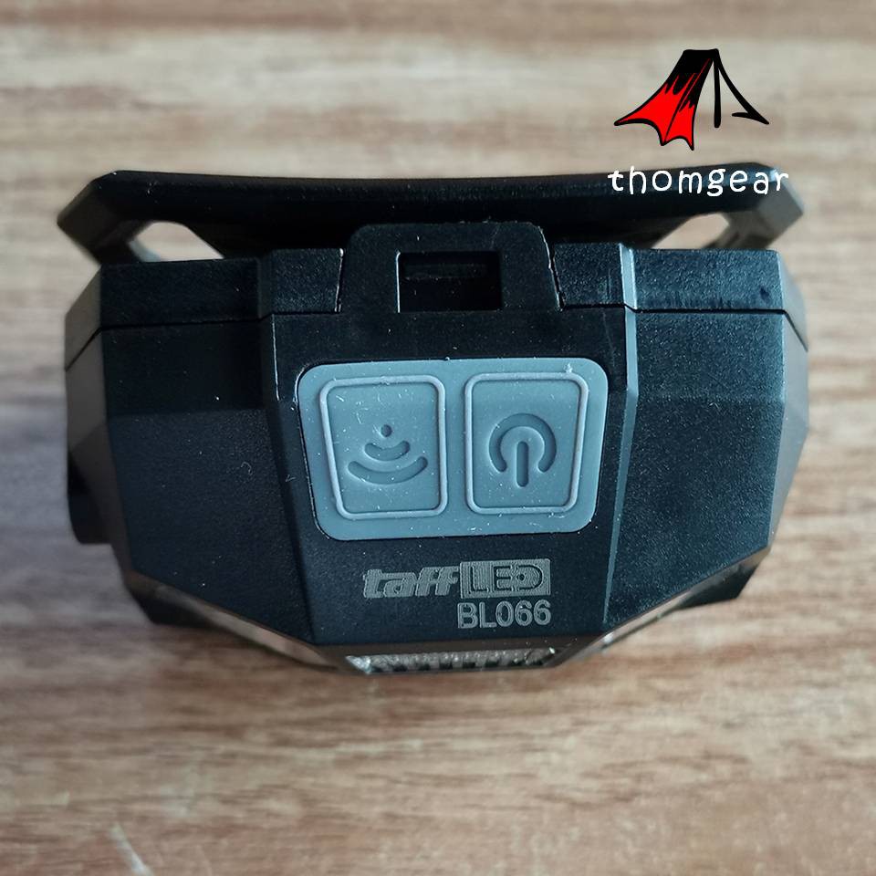 Thomgear Taffled Senter Kepala Led Rechargeable Headlamp 3 Mode Terang Cod Emergency Sensor Gerak Jm