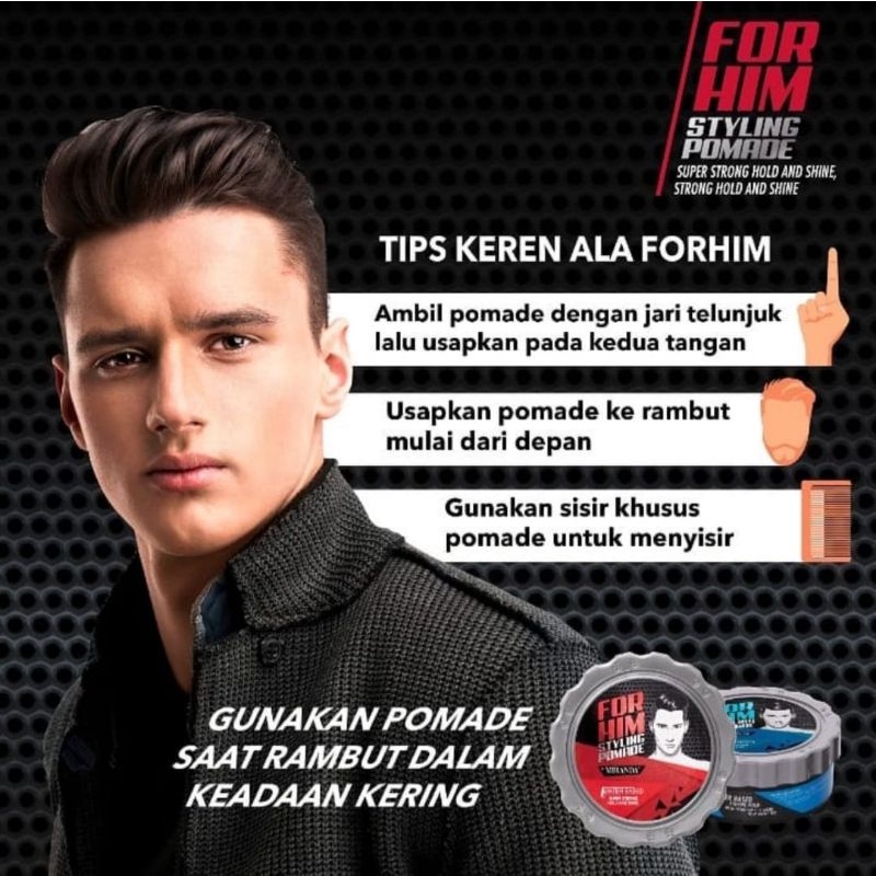 MIRANDA FOR HIM Styling Pomade Water Based 50 gr