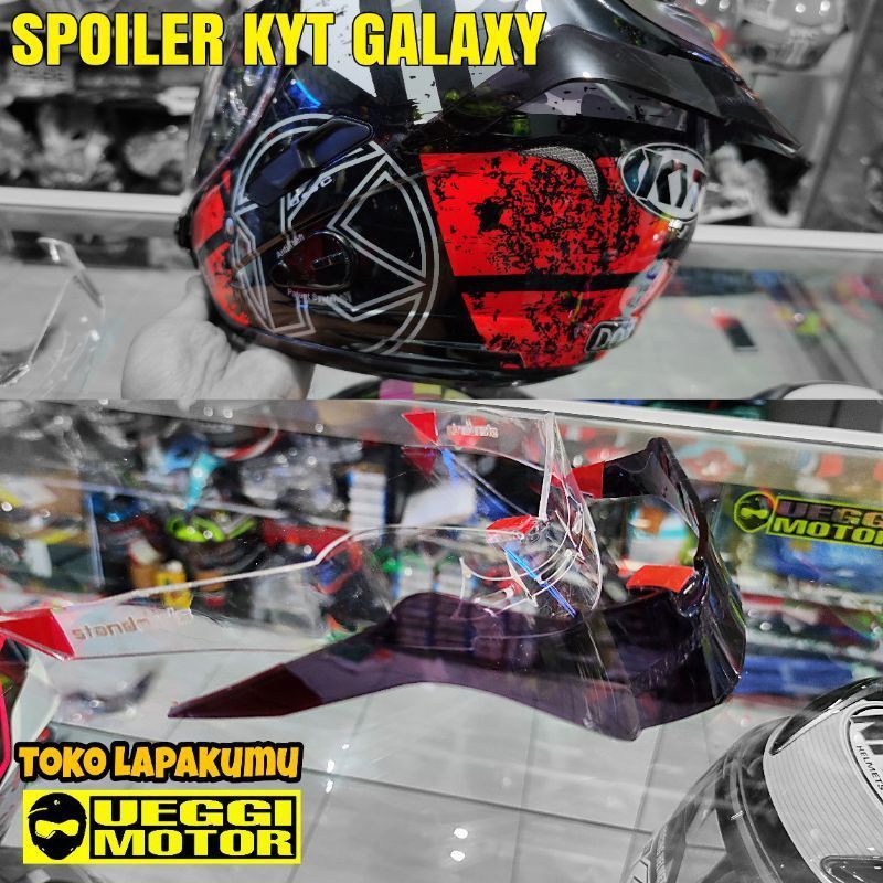 Spoiler Helm KYT Galaxy Slide Aksesoris Helm Half Face