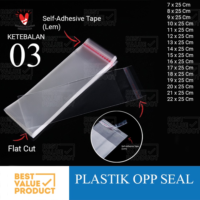 Plastik Opp SEAL MURAH / OPP LEM / OPP Blanko / OPP Seal Undangan