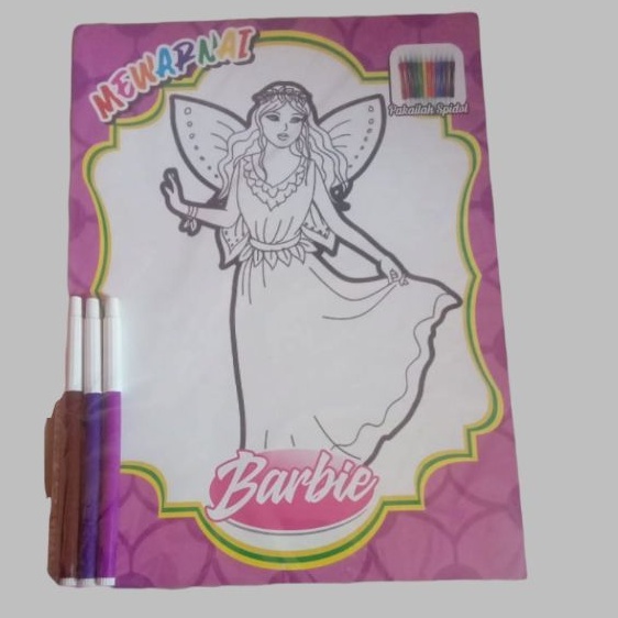 Buku Mewarnai Anak Barbie