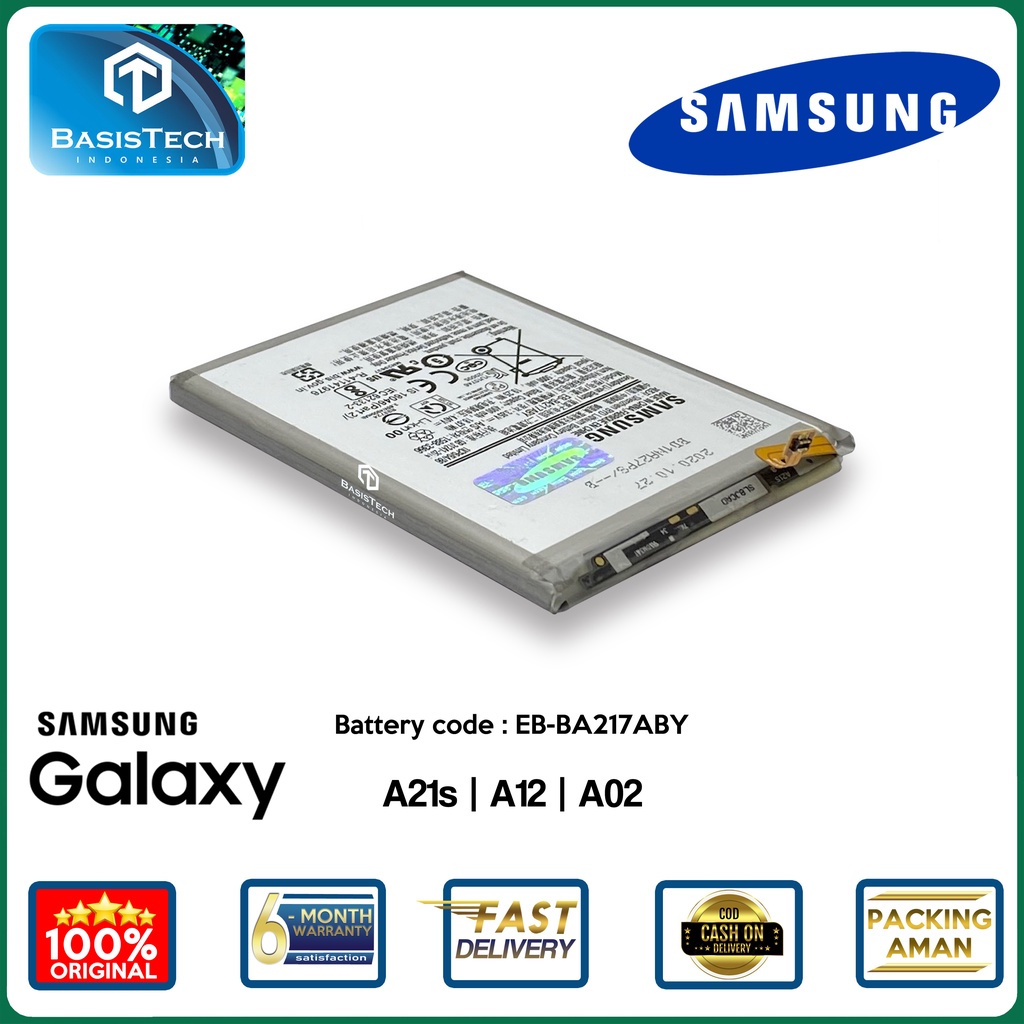 BATERAI SAMSUNG A21S - A12 - A02 - EB-BA217ABY - ORI