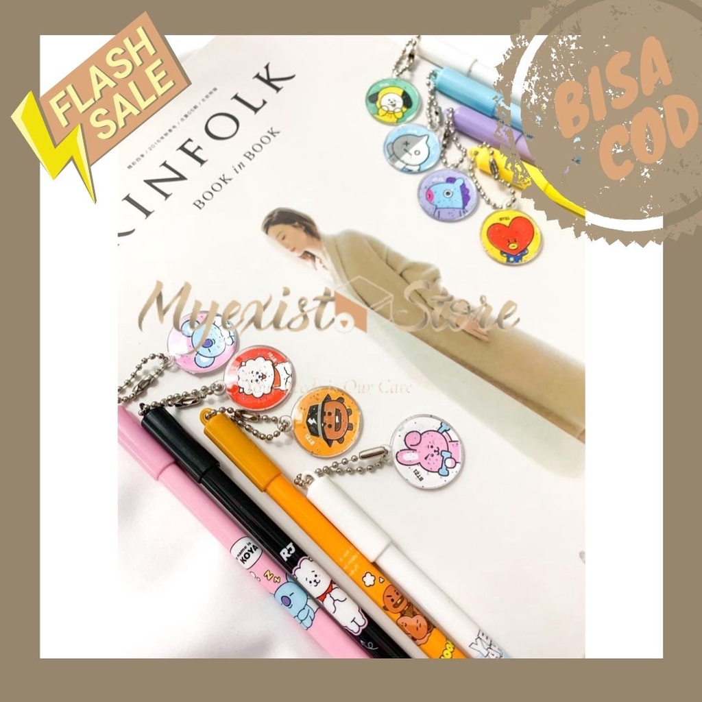

PEN GANTUNGAN KOIN BT-21 PULPEN KOIN BT 21 PEN GEL MURAH LUCU -IVN250