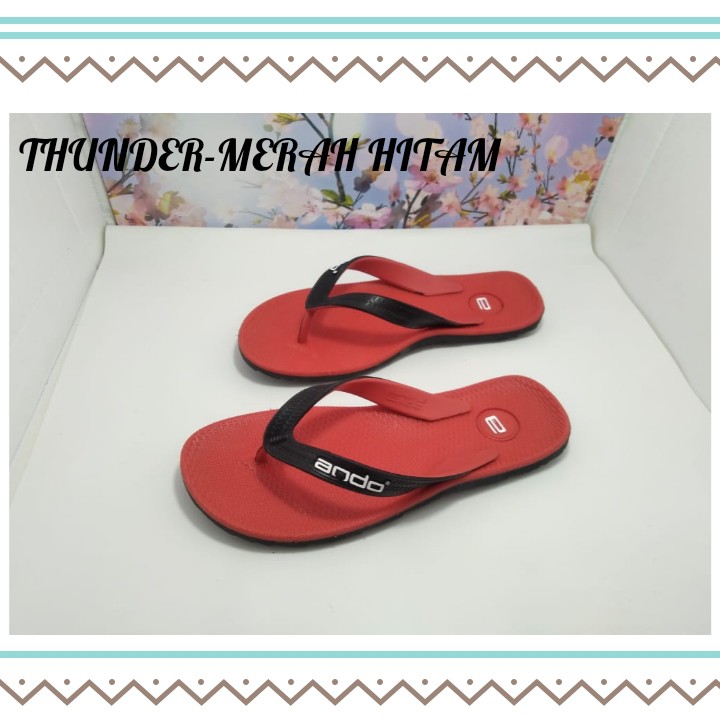 SENDAL SLIPPER PRIA DEWASA - SANDAL DISTRO PRIA ANDO THUNDER 38-42