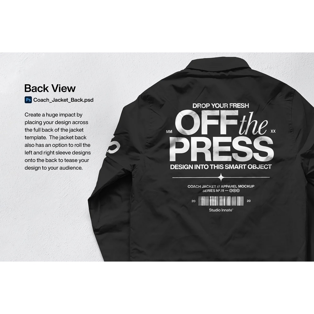Coach Jacket - Mockup Bundle - Photoshop