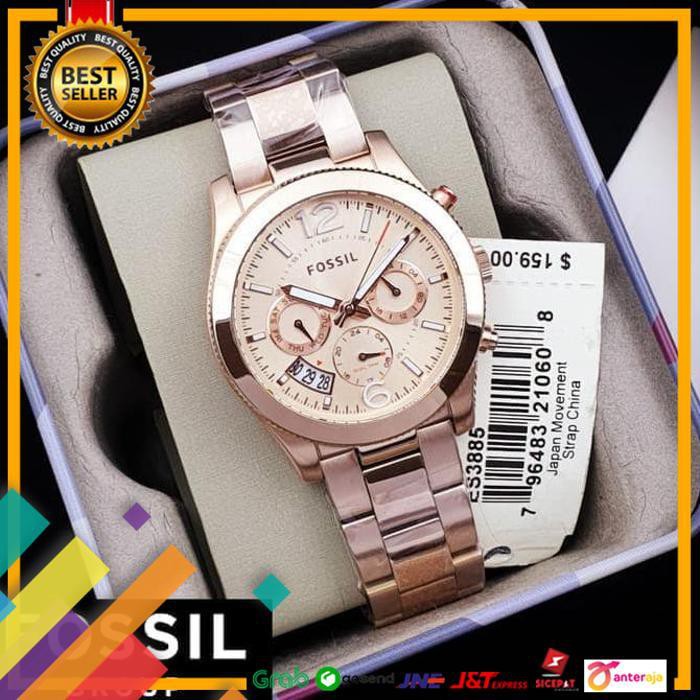 HOT SALE.. JAM TANGAN WANITA MERK FOSSIL ORIGINAL / ARLOJI WANITA FOSSIL ES3885 ..TERLARIS
