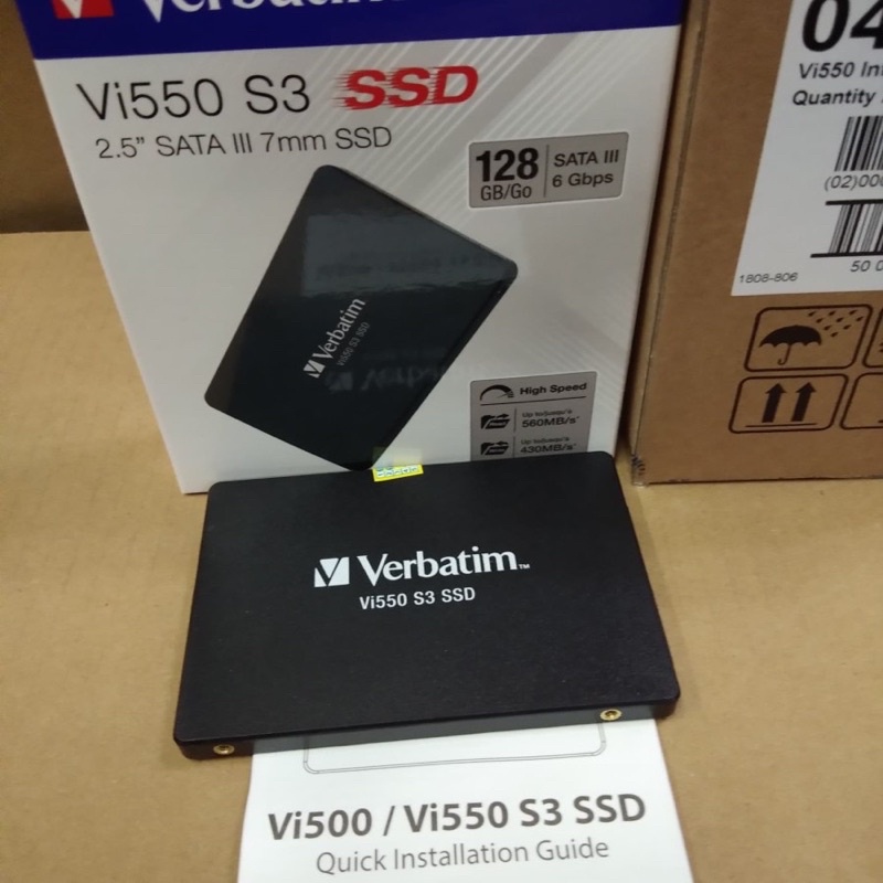 VI550 SSD Verbatim SC128GB Vi550 S3 SATA III 2.5 Inch Ori