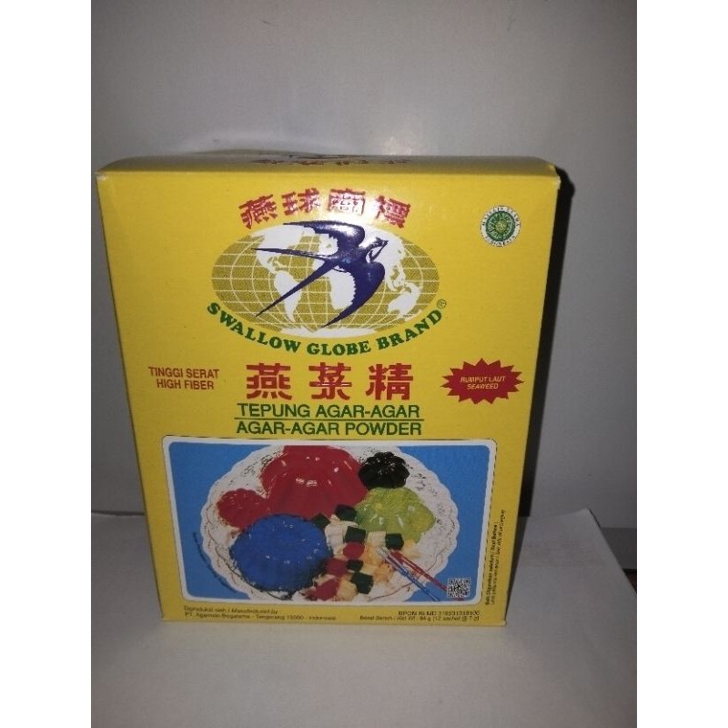 

Agar-Agar Swallow 1 Box isi 12 Sachet