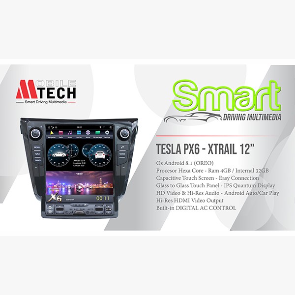 Mtech Head Unit Tesla Android Nissan Xtrail Mobil