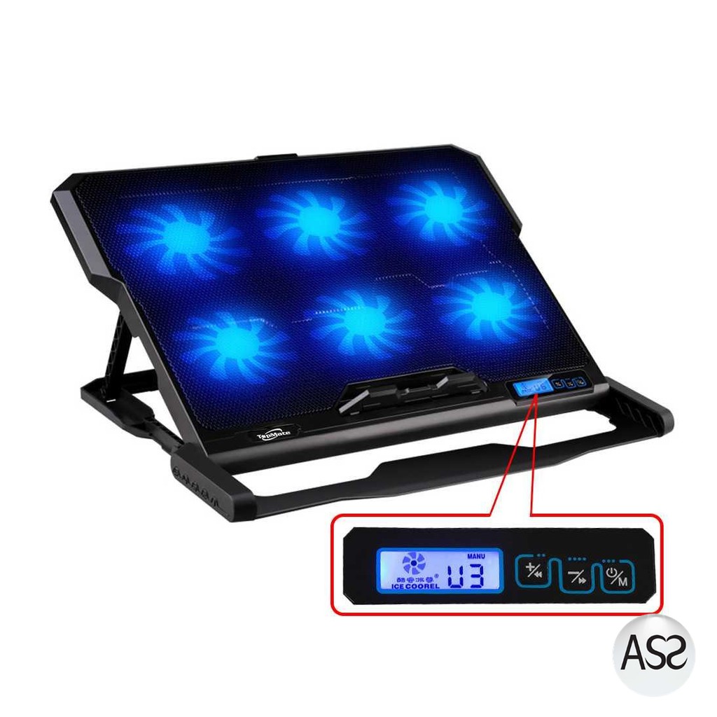 ASS Shop - ICE COOREL Cooling Pad Laptop 6 Fan - K6