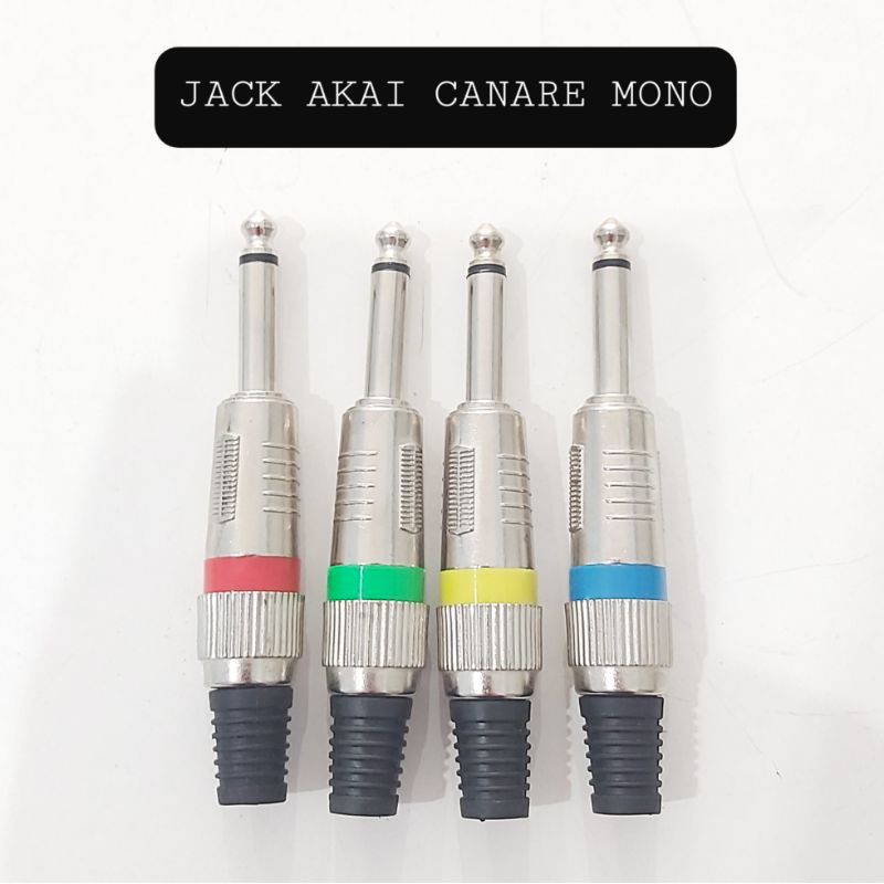 Jack Akai Mono Canare 6.5mm Colokan Mic Jek Mik
