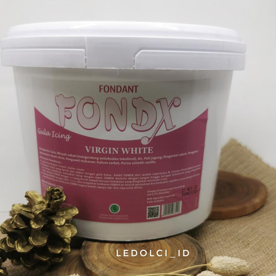 

Bisa COD TERMURAH! FONDX VANILLA VIRGIN WHITE FONDANT VANILLA 500 GR 