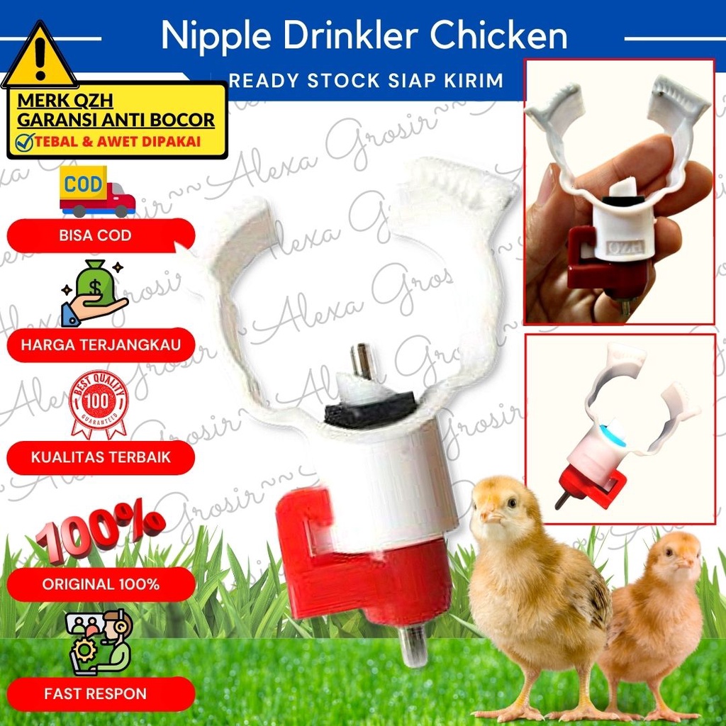 Nipple Niple Nipel Nepel Drinker Tempat Minum Ayam Petelur Broiler - ALEXAGROSIR