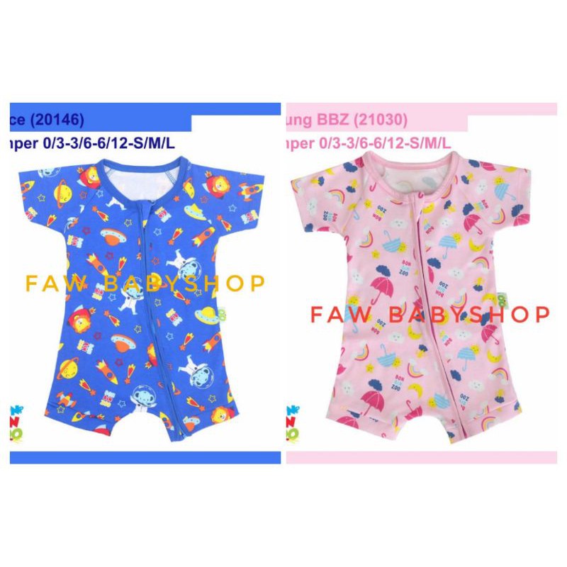 BONBINZOO Romper SNI Bayi size 0-3/ 3-6/ 6-12 Bulan bon bin zoo