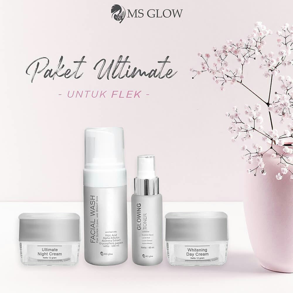 MS Glow Paket Wajah Ultimate Series Basic Rumah Cantik 354 Paket Perawatan Memudarkan Flek dan Noda Hitam Di Wajah