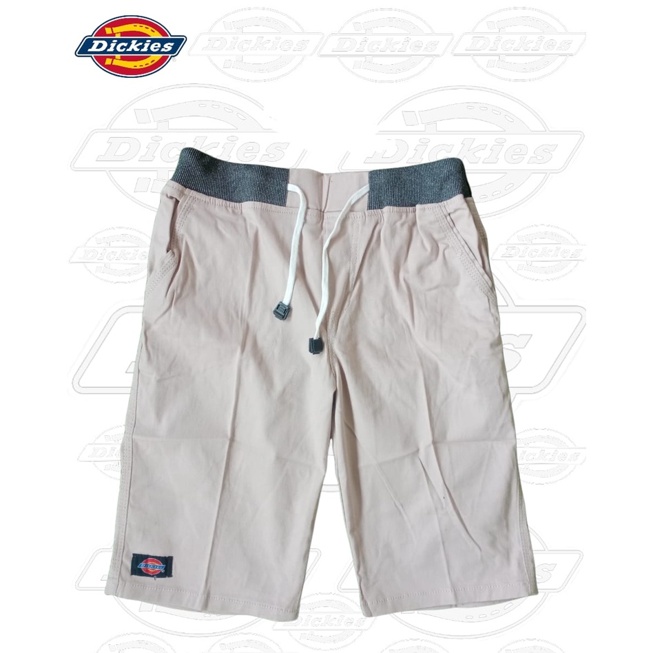 Celana Chino RIP Pinggang Karet Pendek Cream Dickies