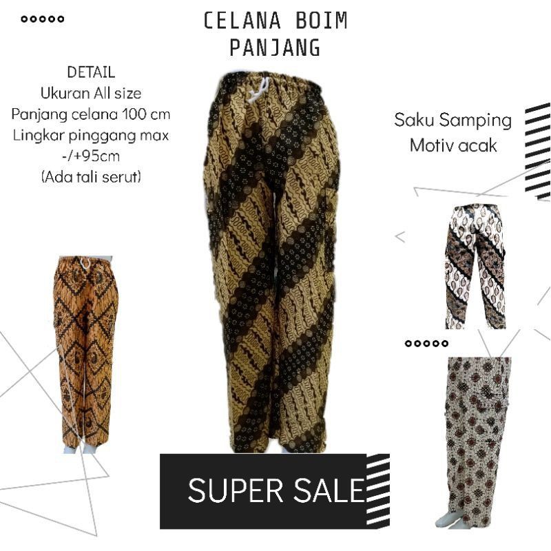 Celana Santai Celana Batik BOIM Celana BOIM Batik