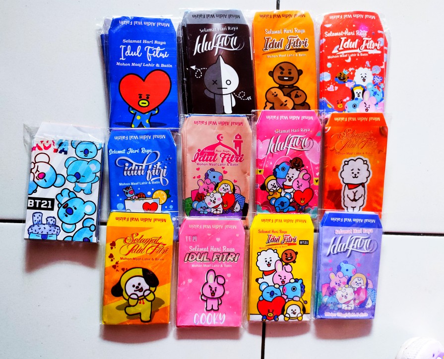 Amplop Lebaran Coklat Minimalis 10pc