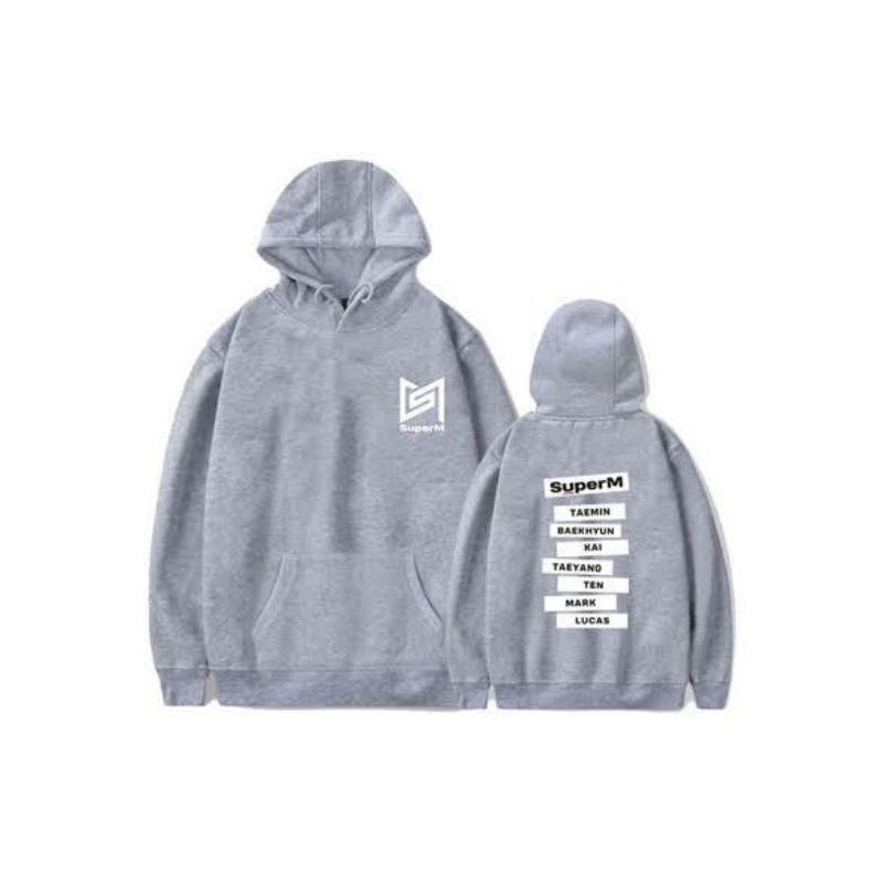 S - XXXXXL(6XL) Jaket Hoodie Pullover KPOP SUPERM SM JUMBO BIGSIZE OVERSIZE Taeyong Kai Mark Ten