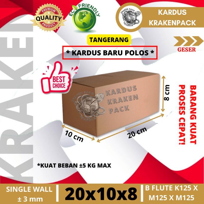 

KARDUS PACKING 20x10x8 DUS PACKING BOX KECIL BESAR KARDUS BOX COKLAT POLOS BARU PACKING OLSHOP KARDUS KADO