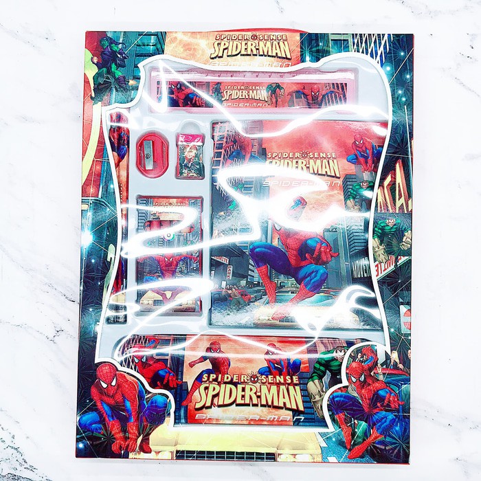 

Tempat pensil spiderman caryon 6 warna set notes - mh