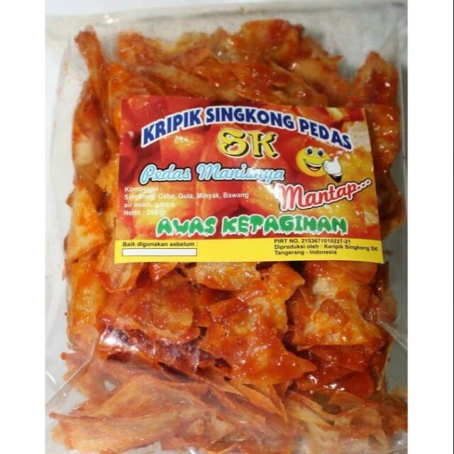 

KERIPIK SINGKONG PEDAS BALADO SK CASSAVA PREMIUM CHIPS CAMILAN KADO HAMPERS PAKET IDUL FITRI LEBARAN NATAL CHRISTMAS