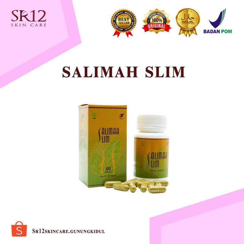 sr12 salimah slim obat pelangsing herbal ampuh turunkan BB diet aman bpom