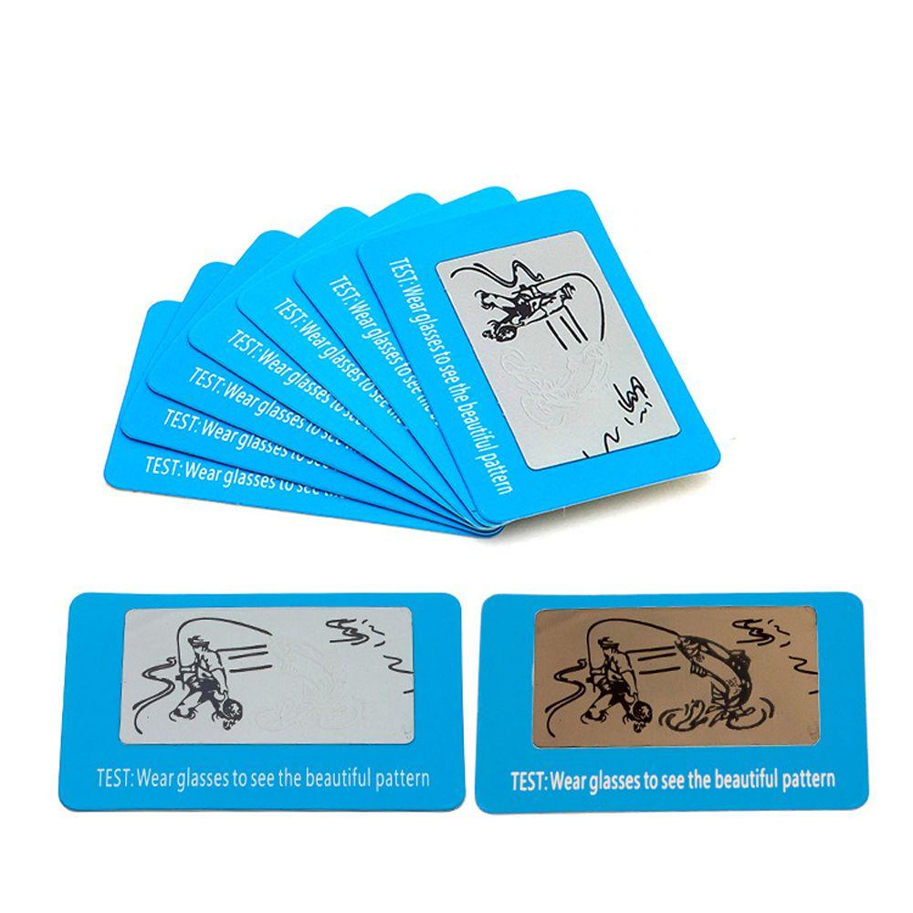 Kacamata Kartu Test Card Polarized AUGUSTINA Sunglasses Polarized 100pcs/Set Memakai Kacamata Cek Polarized Aksesoris Kacamata Lensa Polarized Driver Mirror Test Paper