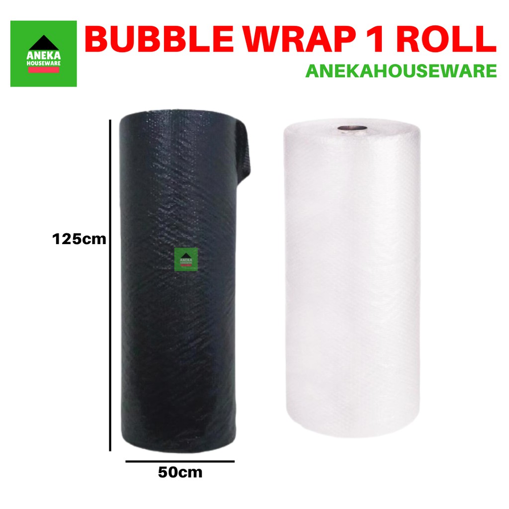 

Bubble Wrap Roll Hitam dan Bening 125cm x 50m Packing