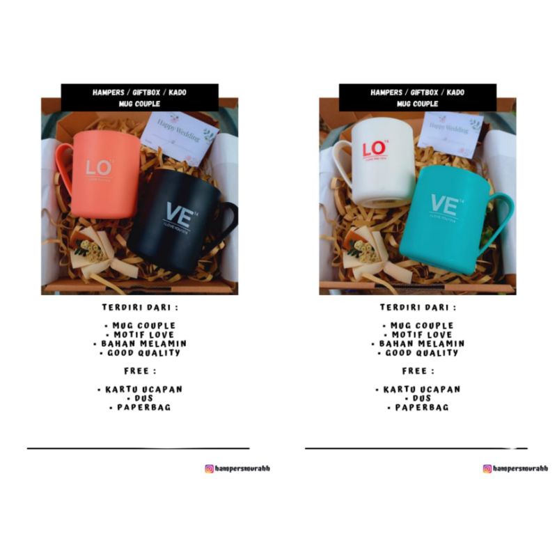 

[COD] KADO MUG COUPLE PERNIKAHAN / HAMPERS WEDDING / GIFT BOX WEDDING / KADO TUNANGAN / HADIAH