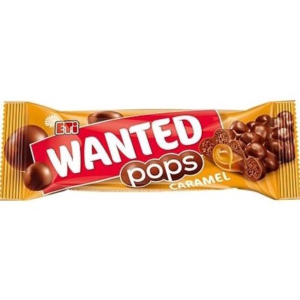 

ETI WANTED Pops Caramel Coklat Karamel Turki Turkey Chocolate 28grams