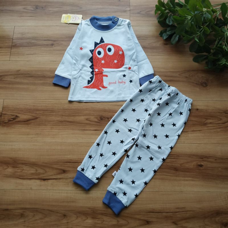 [Brandedbaby] PIYAMA ANAK LAKI-LAKI IMPORT / BOY PYJAMAS DINO MONSTER TRUCK ANEKA MOTIF