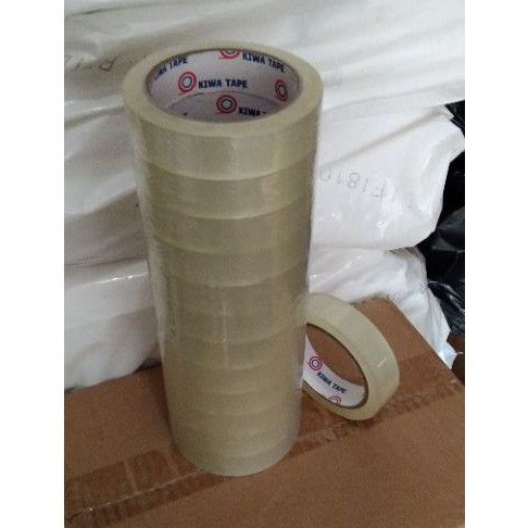 selotip bening KIWA sedang 24mm(1 inch) 90 yard