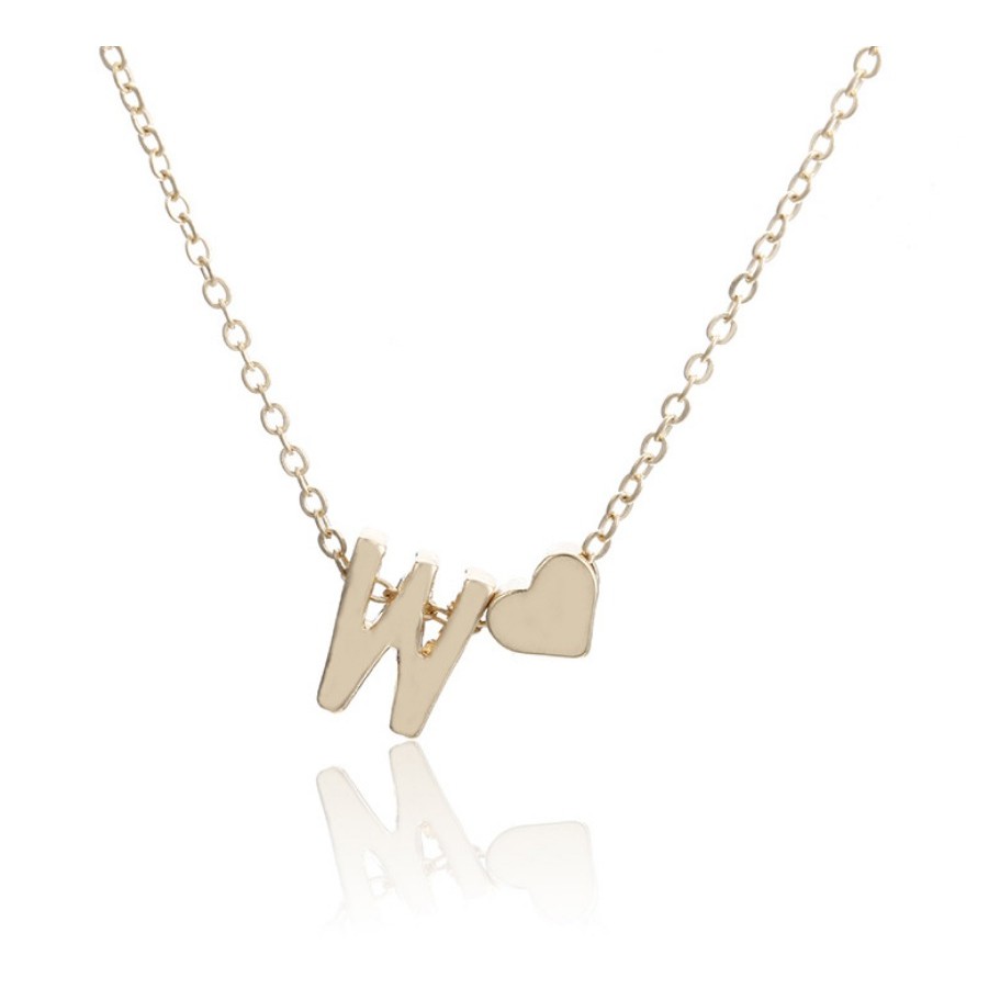 Grosir - K480 (N - Z) Kalung Huruf Love Kecil Stainless / Fashion Style / Set Perhiasan Wanita