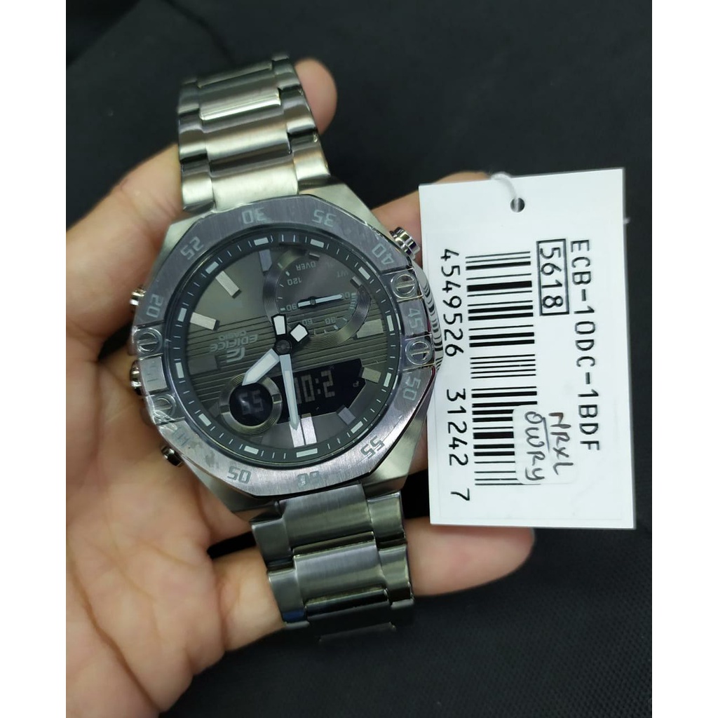 JAM TANGAN PRIA CASIO EDIFICE ECB-10DC-1ADF/ECB-10D-2ADF/ECB-10DC-3ADF/ECB-10DC-1BDF ORIGINAL