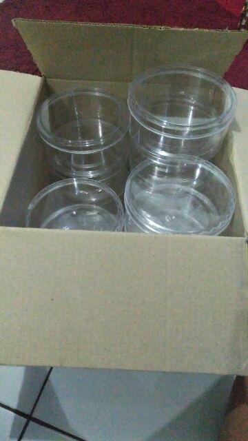 Isi 12 Pcs Toples Plastik Mika Kue Kering Merk Delice 1/2 Kg 500gr