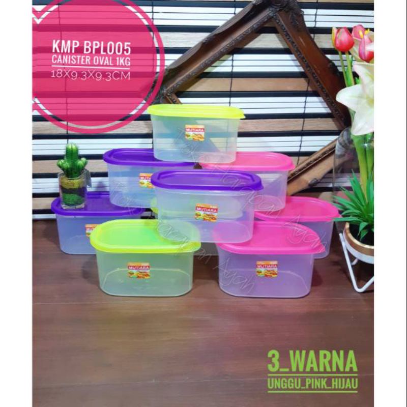 Toples Oval Bening 900 ml Toples Kotak Sealware 900ml Tempat Makanan KMP 900