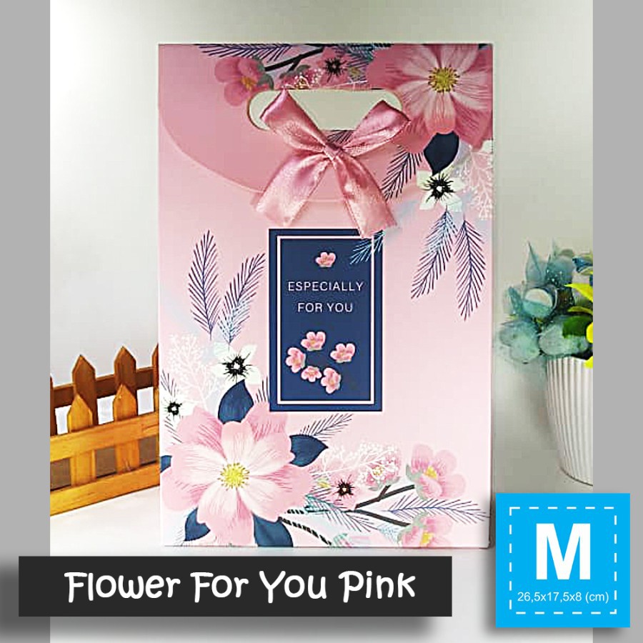 

Paper Bag Motif / Tas Kertas Kado / Tas Ulang tahun - M FLOWER FOR YOU