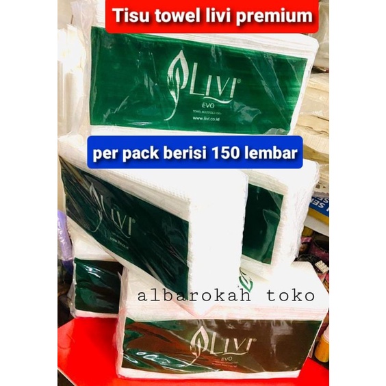 tisu LIVI evo premium multifold towel 150 lembar / tisu towel westafel