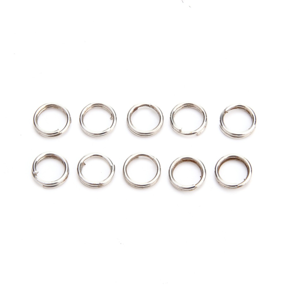 MOJITO 100pcs Fishing Split Rings Accessories Swivel Lure Connector Tackle Barrel #8Y