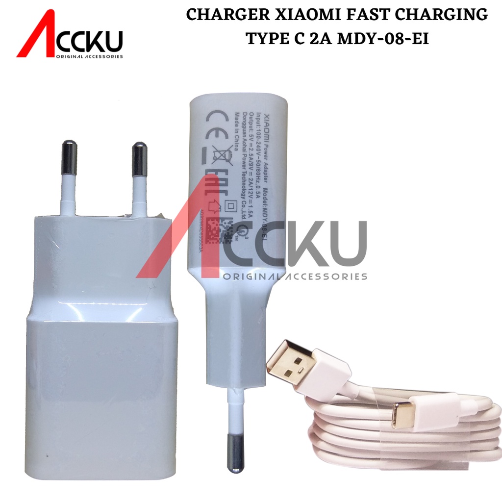 MDY-08-Ei CHARGER XIAOMI FAST CHARGING CHARGER XIAOMI QC 3.0 5V 2.5A / 9V 2A