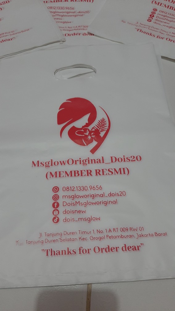 Plastik Packing Olshop Salon Satu Sisi Ukuran 25x35