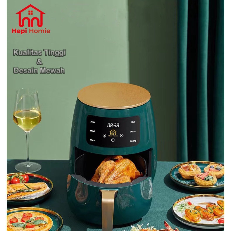 [HH] DIGITAL AIR FRYER 4.5L / MESIN PENGGORENG TANPA MINYAK 4.5 LITER 1200 WATT 4.5 L