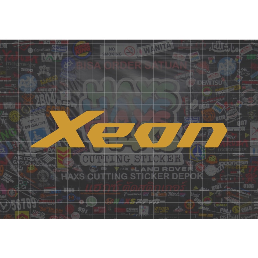 Cutting Sticker Xeon Ukuran 16 Cm Untuk Motor Mobil