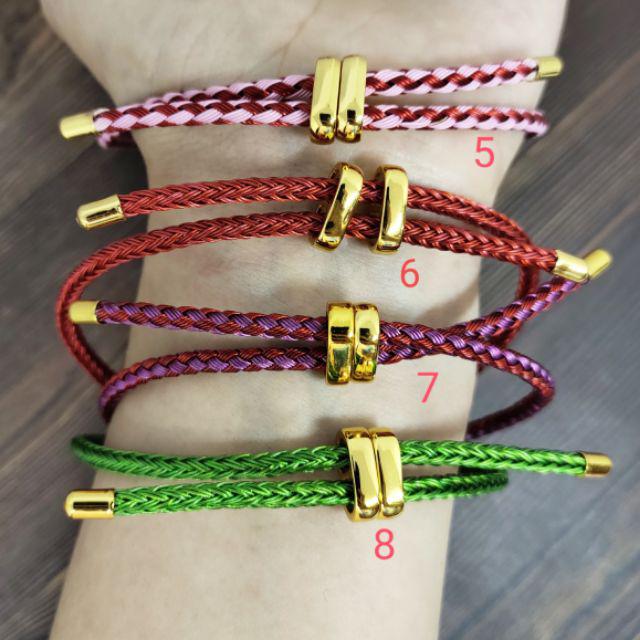 FIFI FASHION Gelang tangan wanita  Korea Mode Kreatif  Tali kawat Gold Disesuaikan (1-17) 12#-5