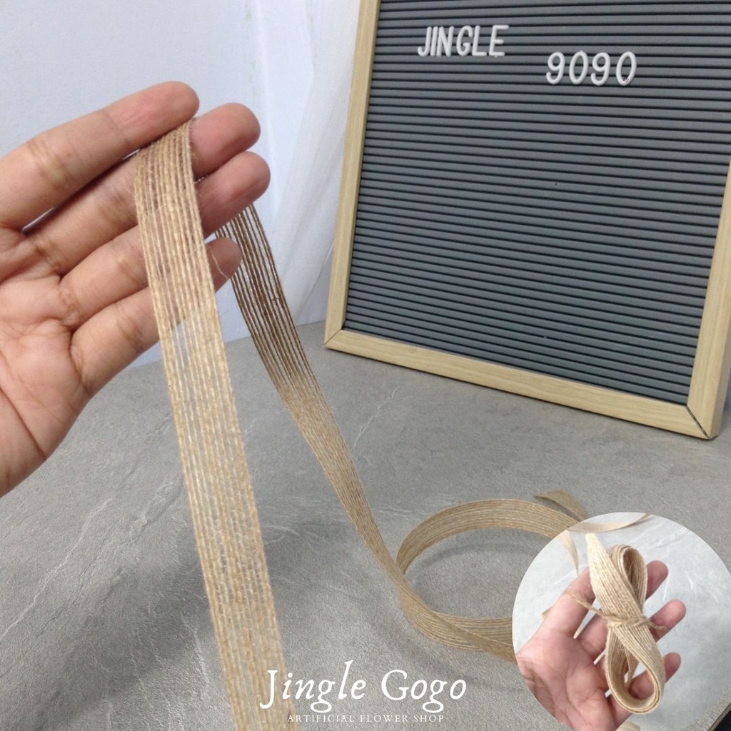 

Pita Goni Burlap Ikat Buket Bunga Artificial Ribbon Bungkus Kado Lace Natural Bahan Kerajinan Dekor Hiasan Seserahan I485