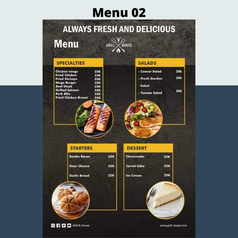 

CETAK DAFTAR MENU FREE DESAIN RESTO CAFE RUMAH MAKAN DLL SUDAH LAMINATING LERAS