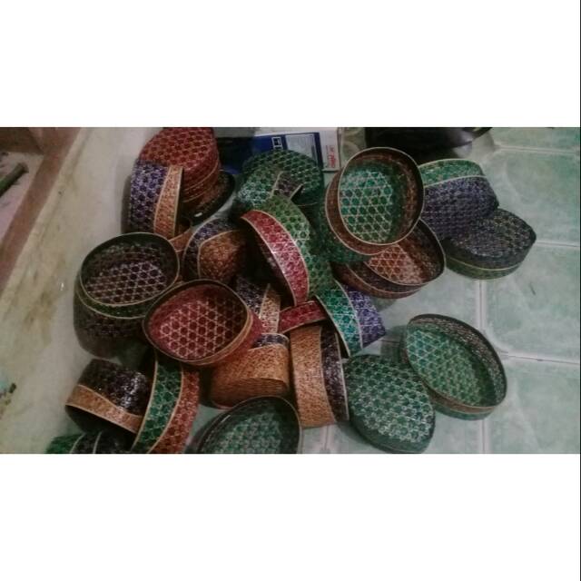 Grosir songkok anyaman bambu