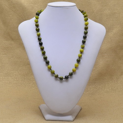 [JWG905] Natural Serpentine Gemstone Necklace 32.05gr