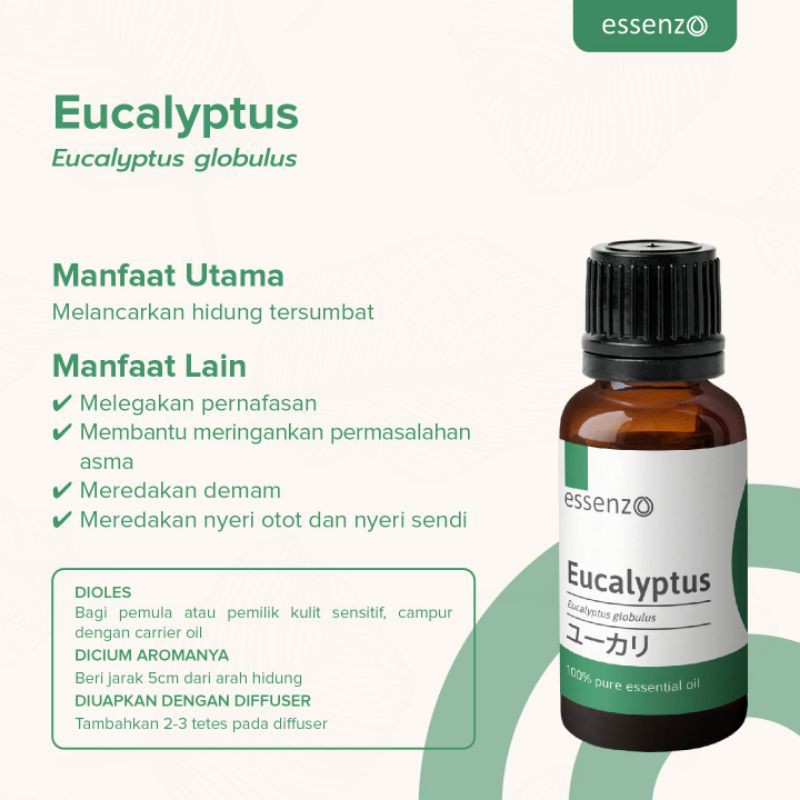 Jual Eucalyptus Essential Oil (Melancarkan Hidung Tersumbat) Shopee
